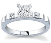 Platinum Princess-cut Setting