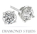 Diamond stud earrings