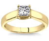 Princess Cut High-Quality Yellow Gold