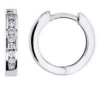  diamond hoop earrings