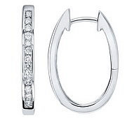  diamond hoop earrings