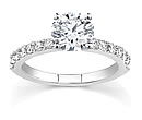 gold diamond engagement ring side diamonds