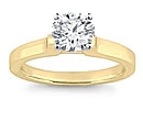 gold diamond solitaire rings