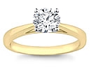 gold diamond solitaire rings