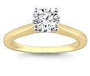 gold diamond solitaire rings