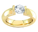 gold diamond tension rings