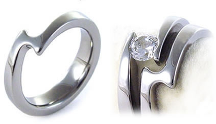 Diamond Tension Set Rings