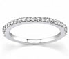 White Gold Pave Set Diamond Band